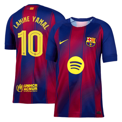 Tricouri Fotbal Barcelona LAMINE YAMAL #10 Acasă 2025/26 UCL - Premium