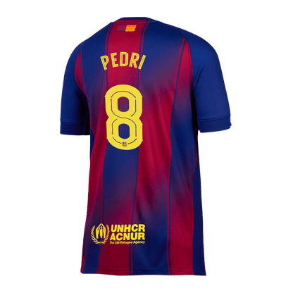 Tricouri Fotbal Barcelona PEDRI #8 Acasă 2025/26 UCL - Premium (mărime mare)