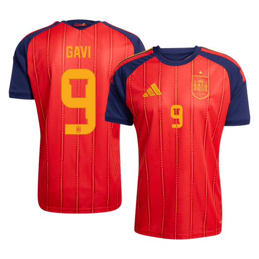 Tricouri Fotbal Spania GAVI #9 Acasă Cupa Mondială 2026 - Premium