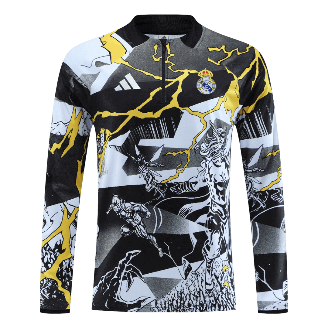 Set Bluză Real Madrid 2025/26 Pentru Copii - Black