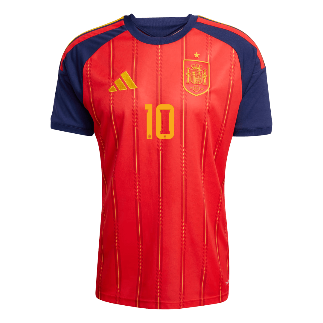 Tricouri Fotbal Spania OLMO #10 Acasă Cupa Mondială 2026 - Premium