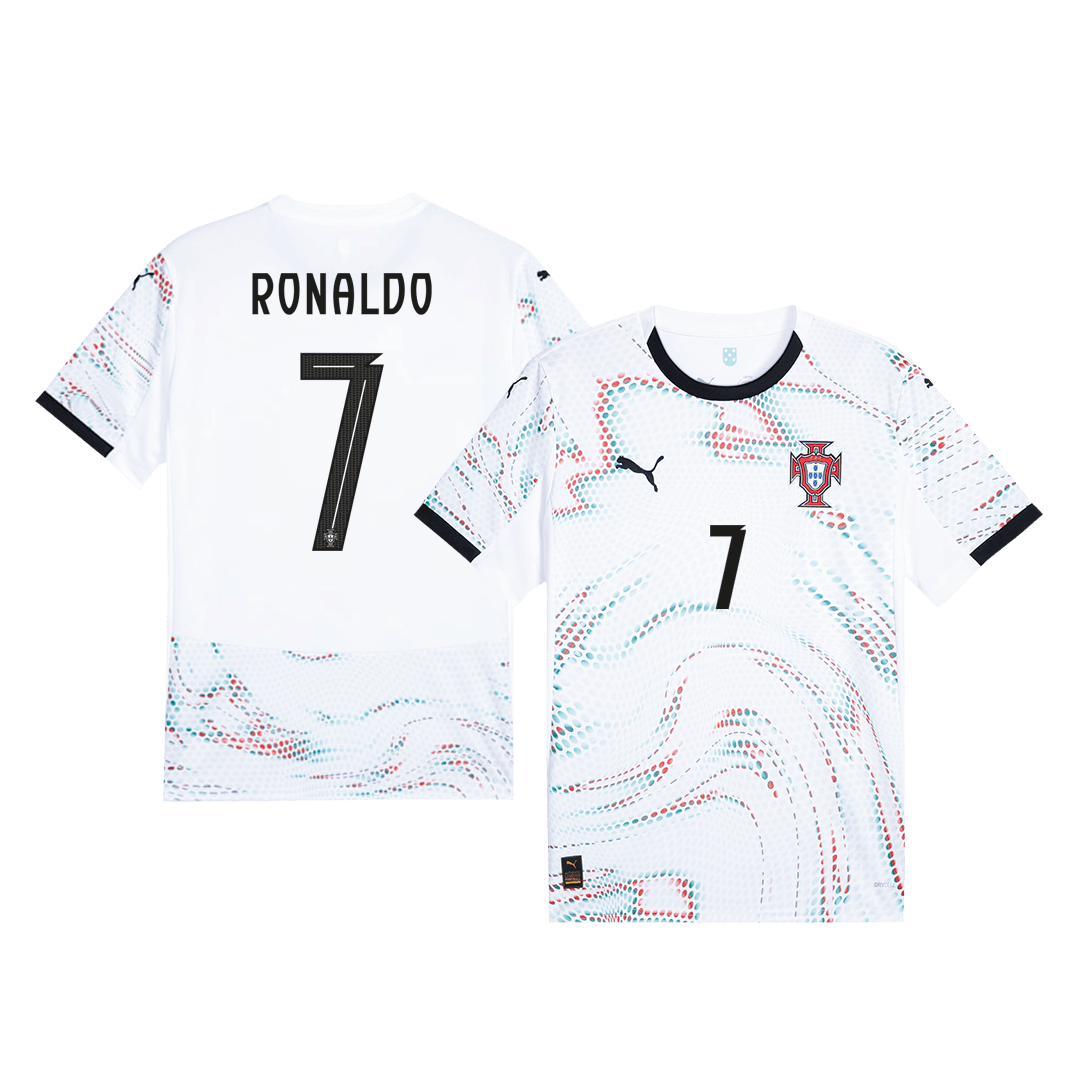 Tricouri Fotbal Portugalia RONALDO #7 Deplasare 2025 (mărime mare)