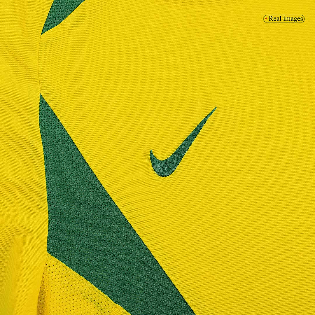 Tricouri Fotbal Vintage Brazilia Acasă 2002/03