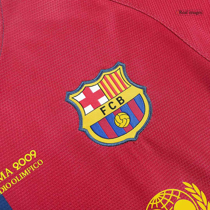 Tricouri Fotbal Vintage Barcelona MESSI #10 Acasă 2008/09 - UCL Final