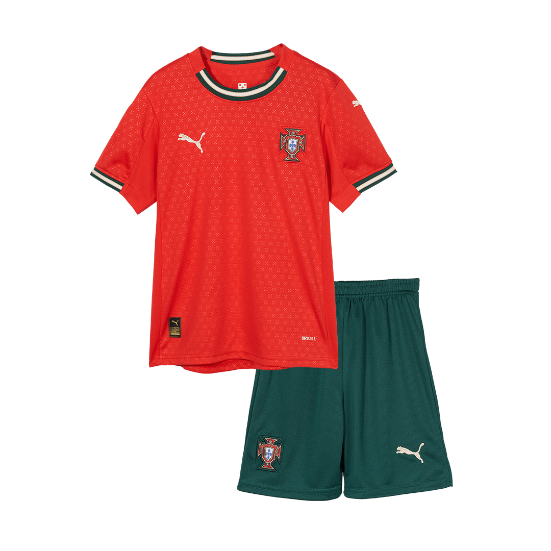 Set Tricouri Fotbal Portugalia Acasă 2025 Pentru Copii
