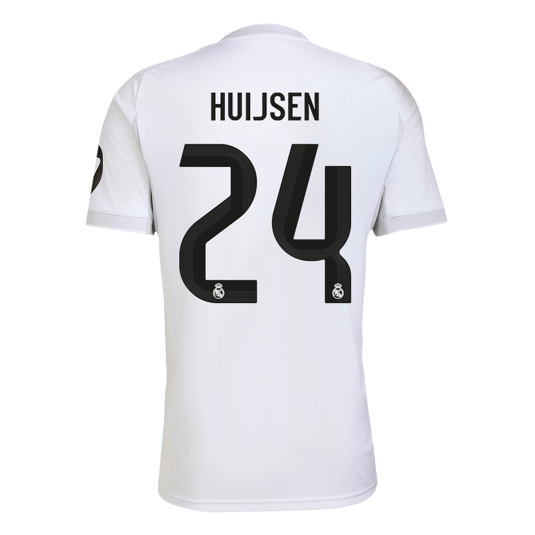 Tricouri Fotbal Real Madrid HUIJSEN #24 Acasă 2025/26 - Premium (mărime mare)