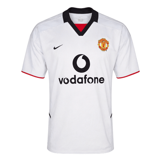 Tricouri Fotbal Vintage Manchester United Deplasare 2002/03
