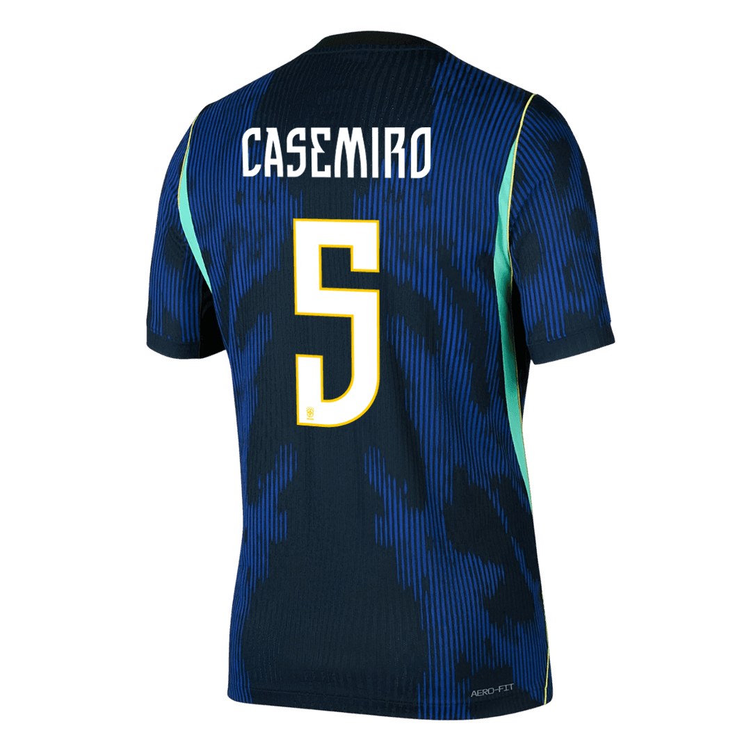 Tricouri Fotbal Brazilia CASEMIRO #5 Deplasare Cupa Mondială 2026 Authentic