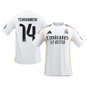 Tricouri Fotbal Real Madrid TCHOUAMENI #14 Acasă 2025/26 - Premium