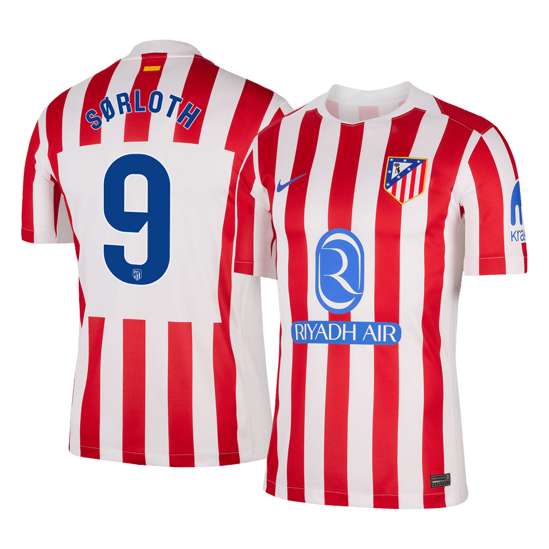 Tricouri Fotbal Atletico Madrid SØRLOTH #9 Acasă 2025/26