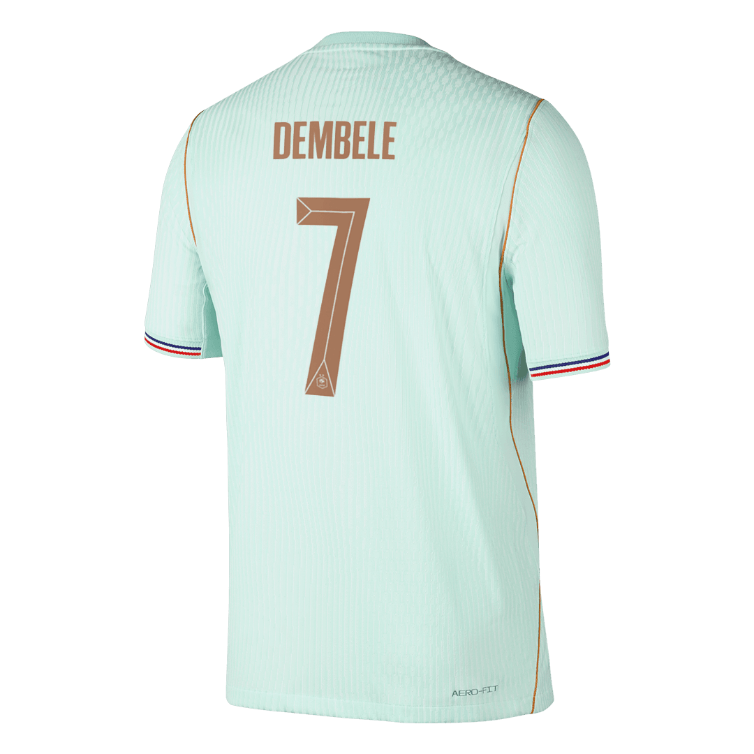 Tricouri Fotbal Franța DEMBELE #7 Deplasare Cupa Mondială 2026 Authentic