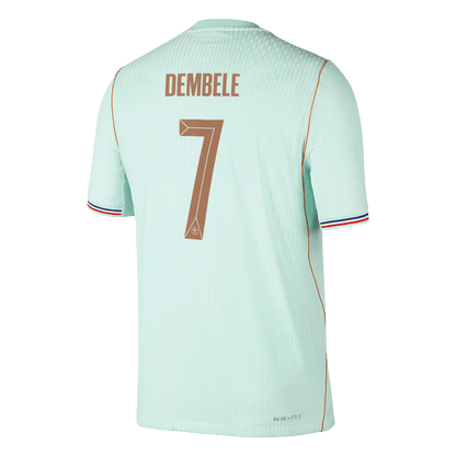 Tricouri Fotbal Franța DEMBELE #7 Deplasare Cupa Mondială 2026 Authentic
