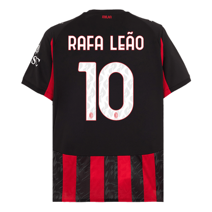 Tricouri Fotbal AC Milan RAFA LEÃO #10 Acasă 2025/26 (mărime mare) - Premium
