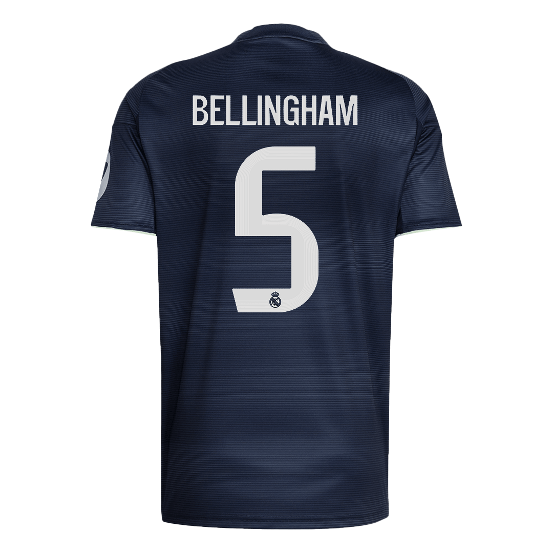 Tricouri Fotbal Real Madrid BELLINGHAM #5 Deplasare 2025/26 - Premium
