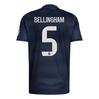 Tricouri Fotbal Real Madrid BELLINGHAM #5 Deplasare 2025/26 (mărime mare) - Premium