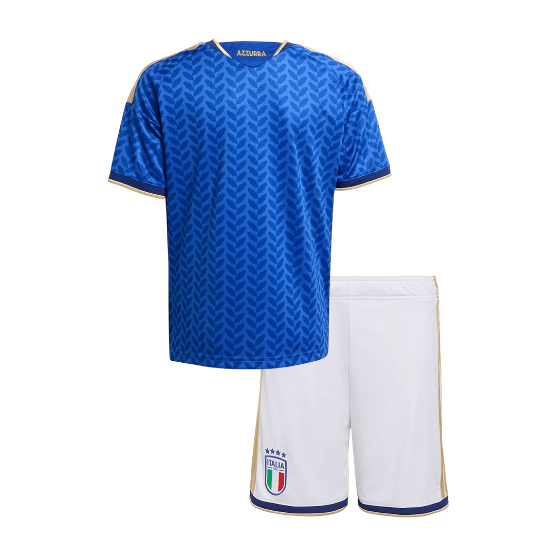 Set Tricouri Fotbal Italia Acasă 2025/26 Pentru Copii - Premium