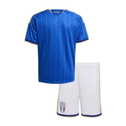 Set Tricouri Fotbal Italia Acasă 2025/26 Pentru Copii - Premium