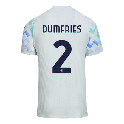 Tricouri Fotbal Inter Milano DUMFRIES #2 Deplasare 2025/26 Authentic