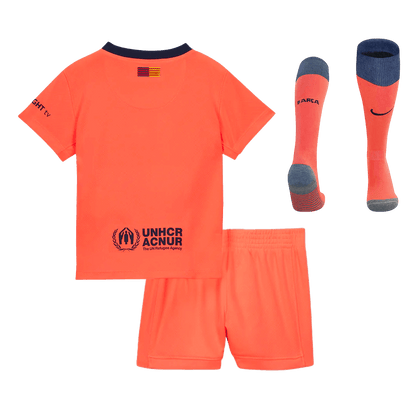 Set Tricouri Fotbal Barcelona Treilea 2025/26 Pentru Copii