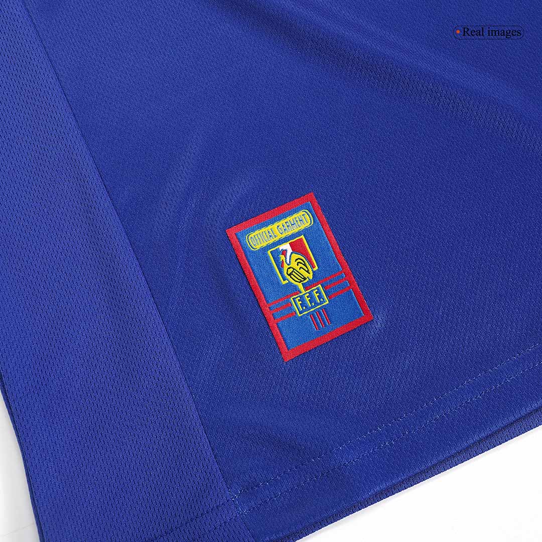 Tricouri Fotbal Vintage Franța ZIDANE #10 Acasă 1998