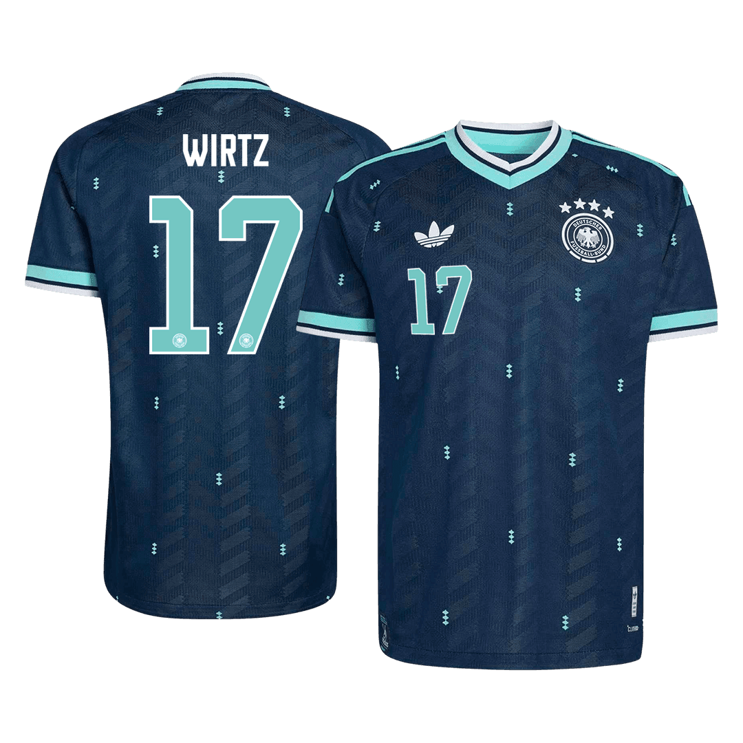 Tricouri Fotbal Germania WIRTZ #17 Deplasare Cupa Mondială 2026 Authentic