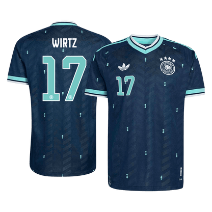 Tricouri Fotbal Germania WIRTZ #17 Deplasare Cupa Mondială 2026 Authentic