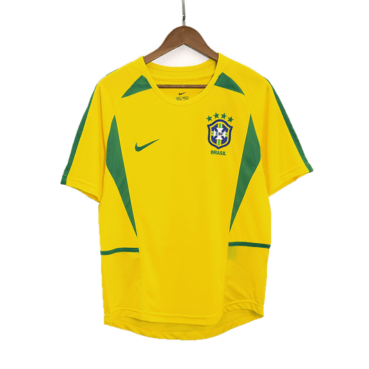 Tricouri Fotbal Vintage Brazilia Acasă 2002/03