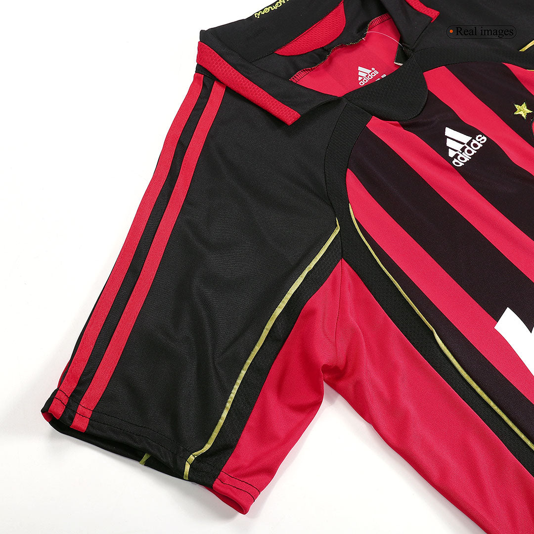 Tricouri Fotbal Vintage AC Milan MALDINI #3 Acasă 2006/07