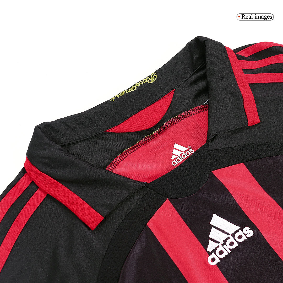 Tricouri Fotbal Vintage AC Milan KAKA' #22 Acasă 2006/07 Mânecă Lungă