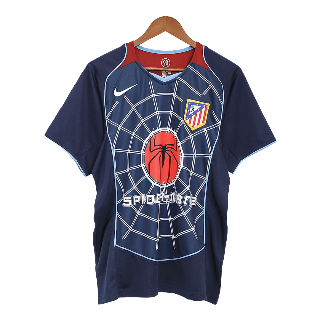 Tricouri Fotbal Vintage Atletico Madrid Deplasare 2004/05