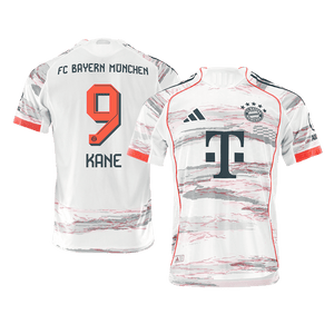 Tricouri Fotbal Bayern Munchen KANE #9 Deplasare 2025/26 Authentic