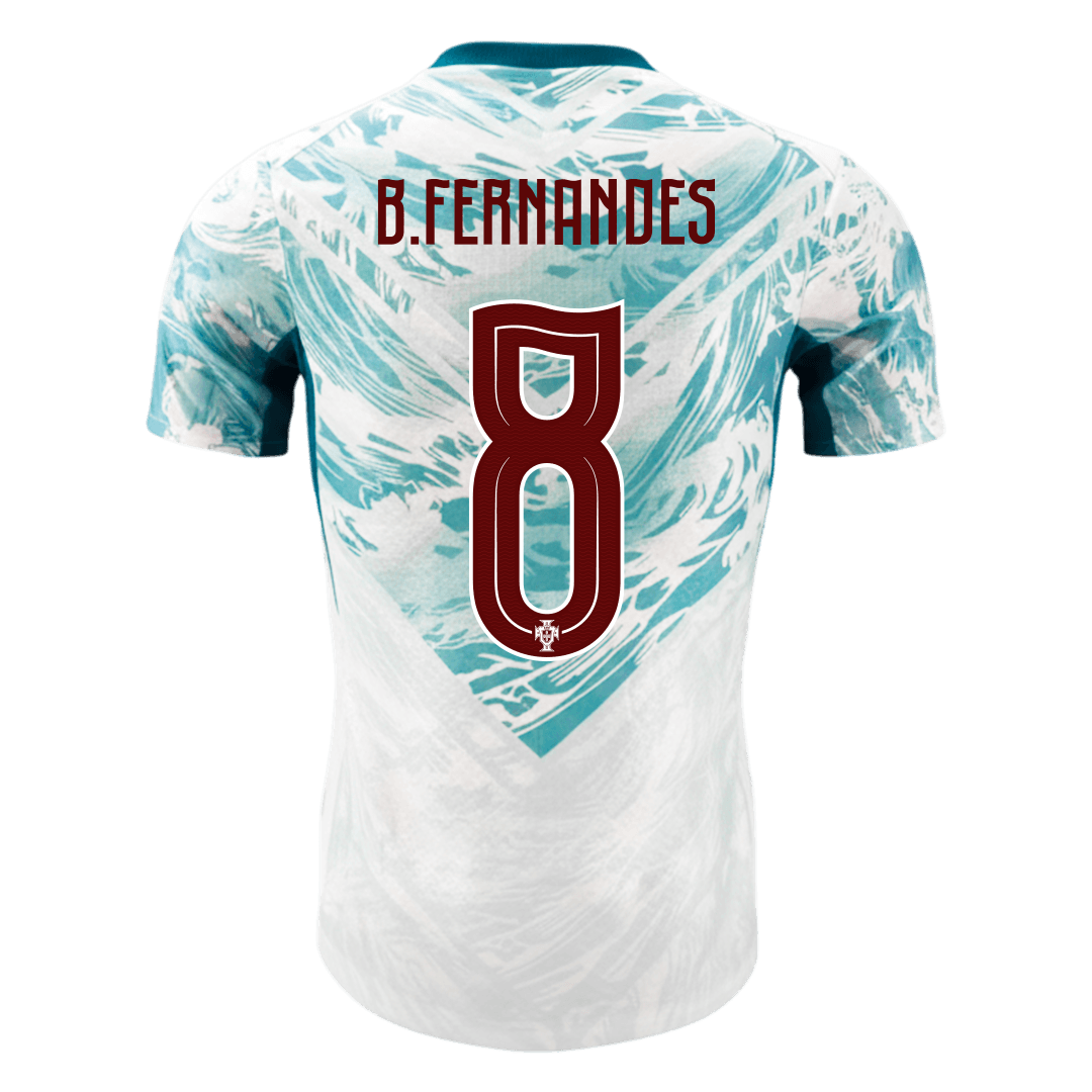 Tricouri Fotbal Portugalia B.FERNANDES #8 Deplasare Cupa Mondială 2026 Authentic