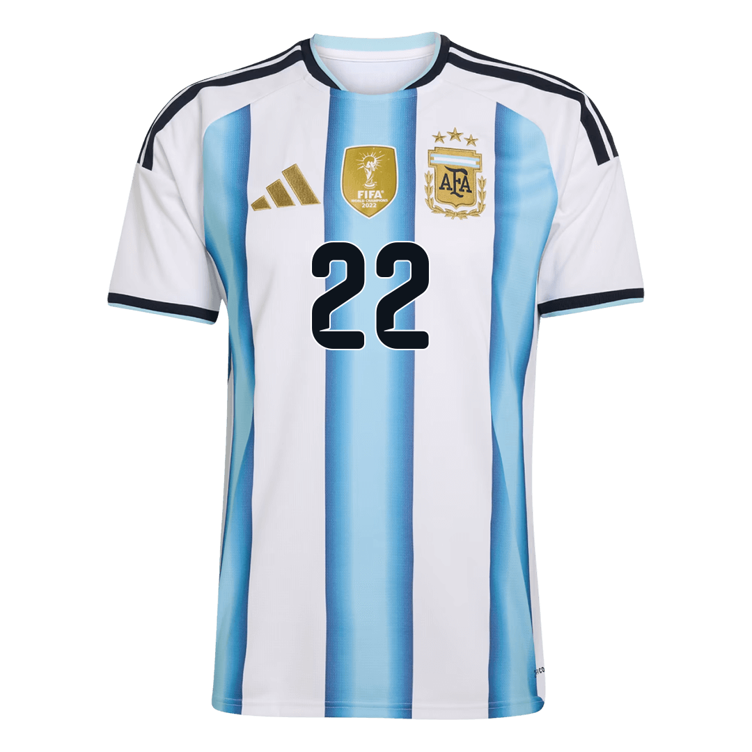 Tricouri Fotbal Argentina L.MARTÍNEZ #22 Acasă Cupa Mondială 2026 - Premium