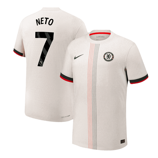 Tricouri Fotbal Chelsea NETO #7 Deplasare 2025/26 Authentic