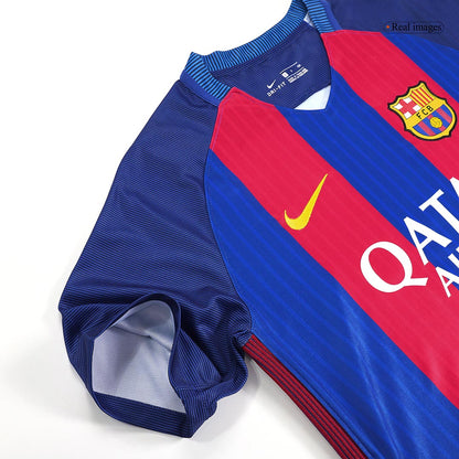 Tricouri Fotbal Vintage Barcelona Acasă 2016/17
