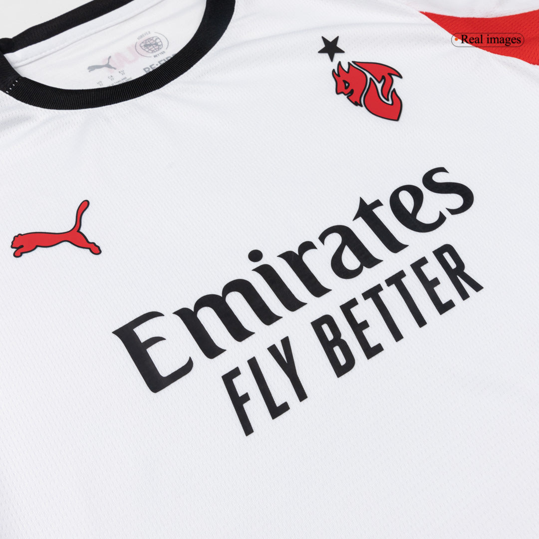 Set Tricouri Fotbal AC Milan Deplasare 2025/26 Pentru Copii
