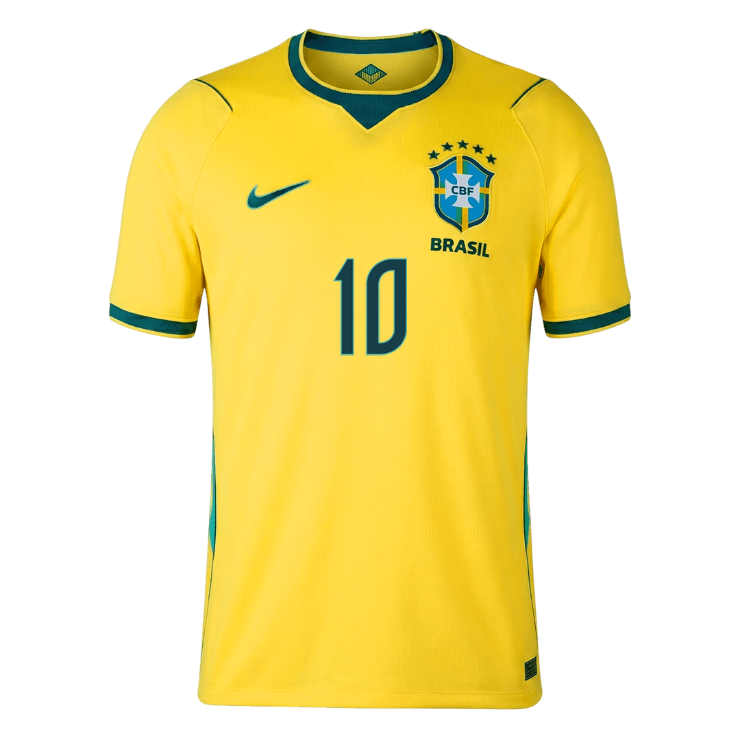 Tricouri Fotbal Brazilia NEYMAR JR. #10 Acasă Cupa Mondială 2026 - Premium