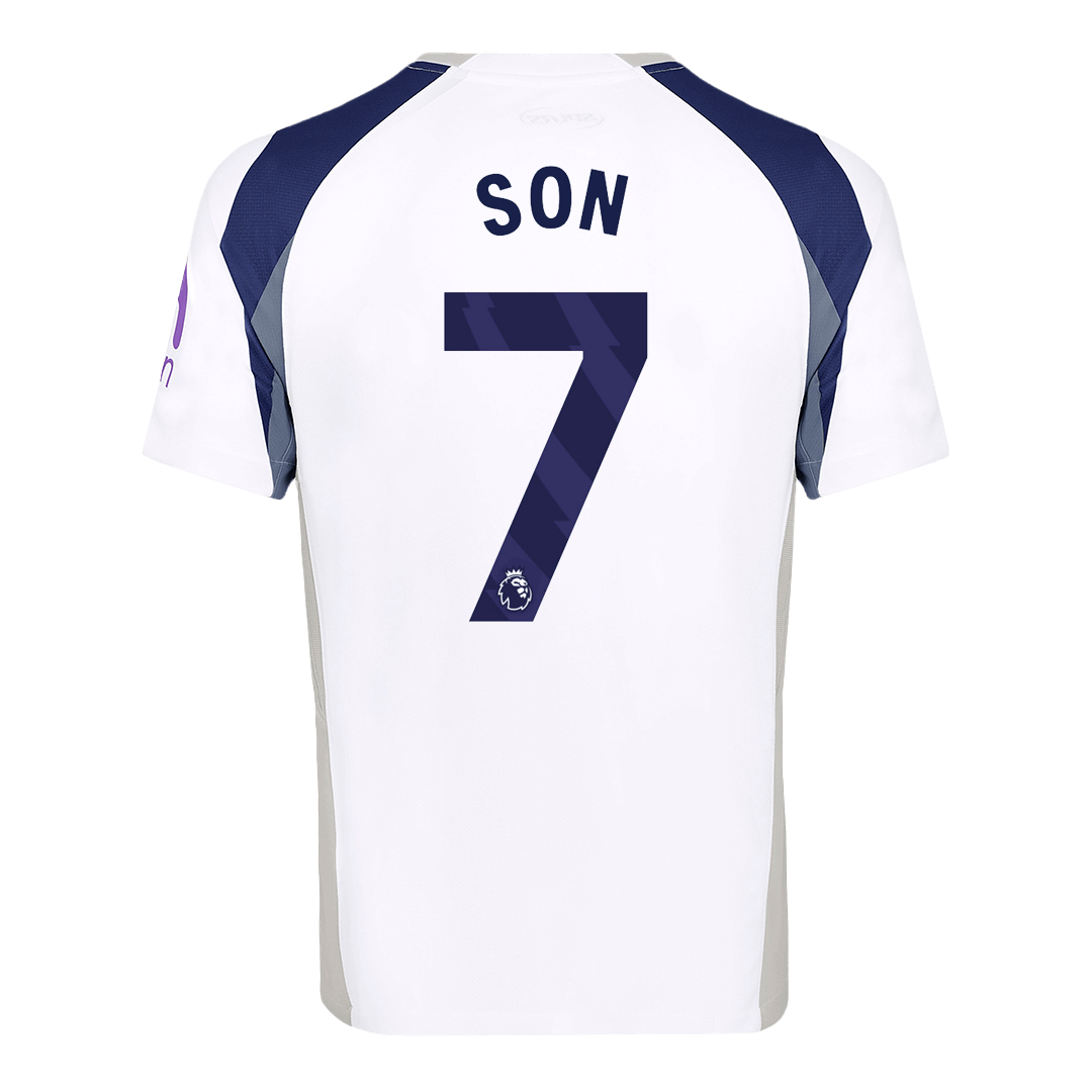 Tricouri Fotbal Tottenham Hotspur SON #7 Acasă 2025/26 (mărime mare)