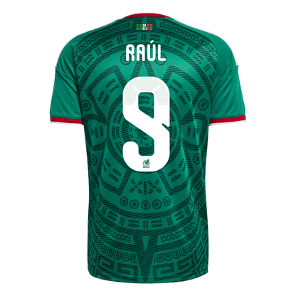 Tricouri Fotbal Mexico Raúl #9 Acasă Cupa Mondială 2026 - Premium