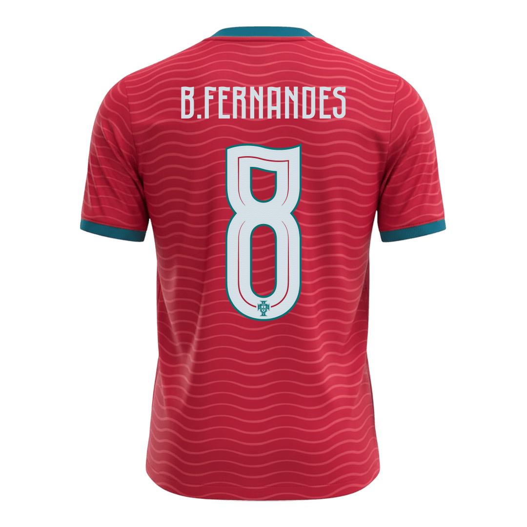 Tricouri Fotbal Portugalia B.FERNANDES #8 Acasă Cupa Mondială 2026