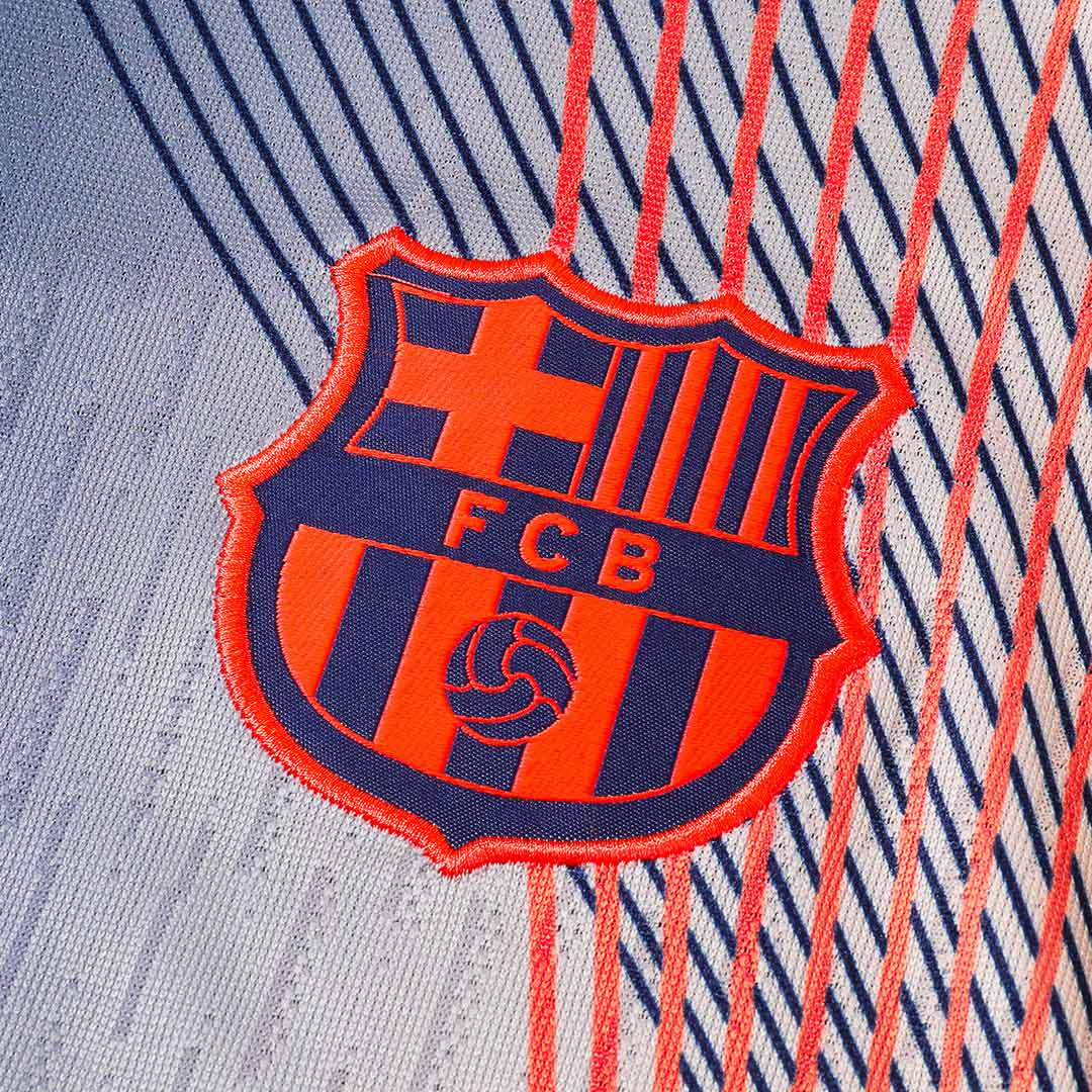 Set Bluză Barcelona 2025/26 Pentru Copii - Black&Orange