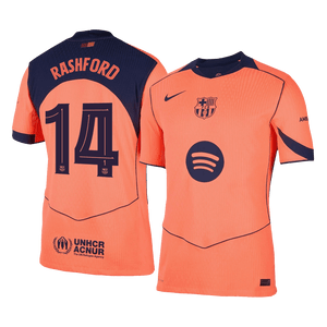 Tricouri Fotbal Barcelona RASHFORD #14 Treilea 2025/26 Authentic - UCL