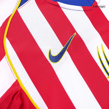 Tricouri Fotbal Vintage Atletico Madrid Acasă 2004/05
