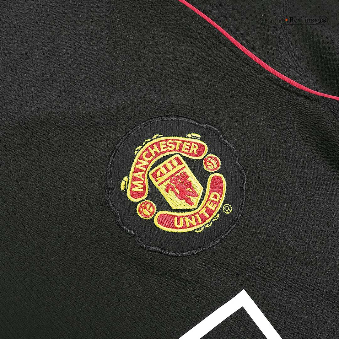 Tricouri Fotbal Vintage Manchester United SCHOLES #18 Deplasare 2007/08 Mânecă Lungă