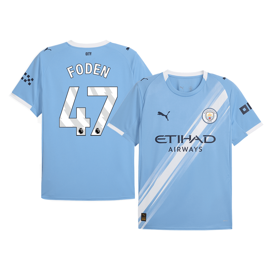 Tricouri Fotbal Manchester City FODEN #47 Acasă 2025/26 - Premium