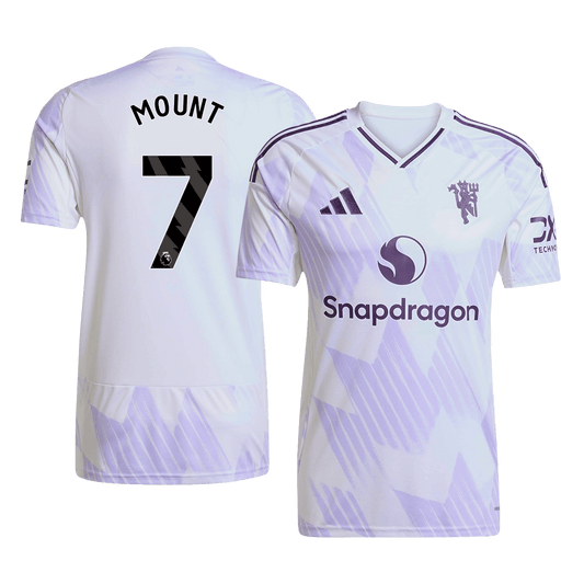 Tricouri Fotbal Manchester United MOUNT #7 Deplasare 2025/26