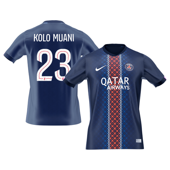 Tricouri Fotbal PSG KOLO MUANI #23 Acasă 2025/26 - Premium
