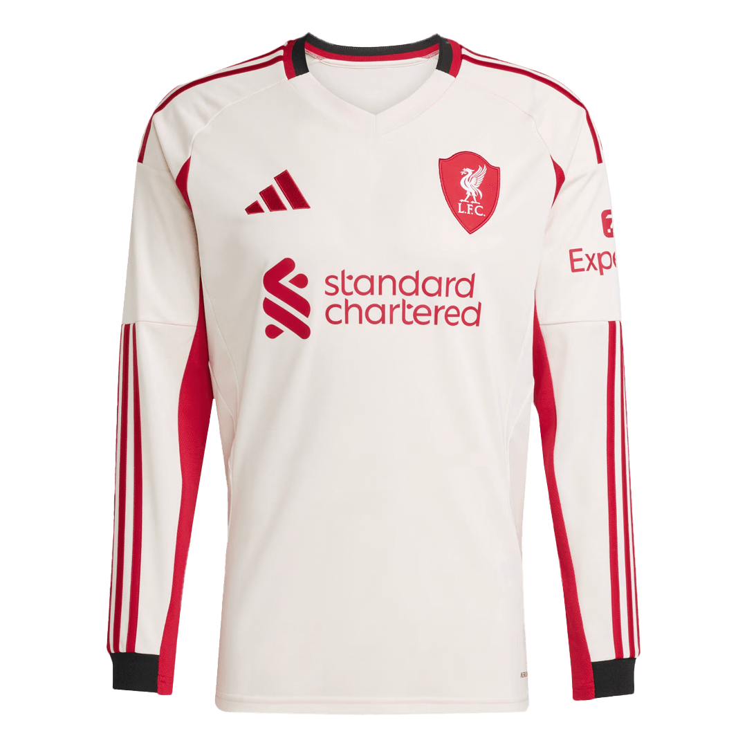 Tricouri Fotbal Liverpool Deplasare 2025/26 Mânecă Lungă