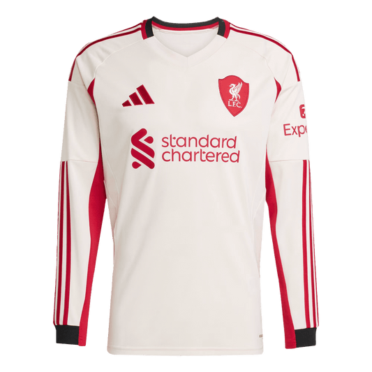Tricouri Fotbal Liverpool Deplasare 2025/26 Mânecă Lungă