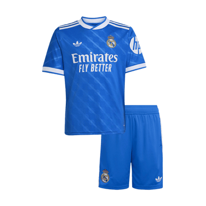 Set Tricouri Fotbal Real Madrid Treilea 2025/26 Pentru Copii